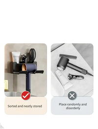 Hair dryer storage comparison.