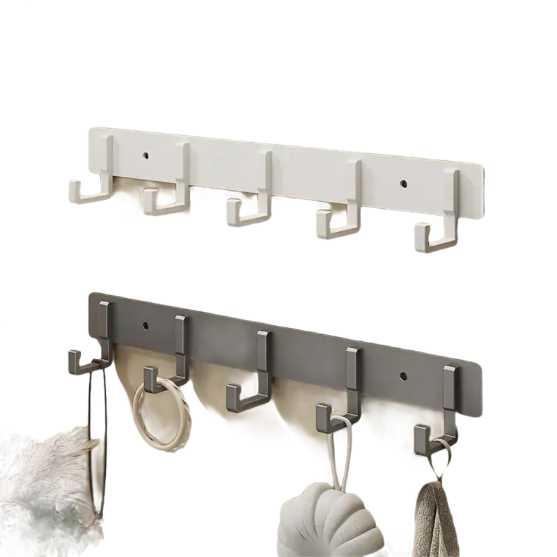 Sweet Home Gray Household Wall Coat Rack