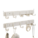 White five-hook wall rack.