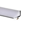 White semi-circular foam strip.