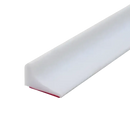 White, adhesive-backed, quarter-round molding.