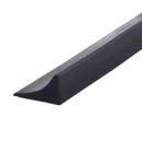 Black rubber weather stripping.
