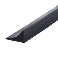 Black rubber weather stripping.