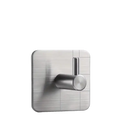 Stainless steel adhesive hook with dimensions.