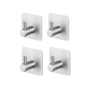 Four adhesive metal hooks.
