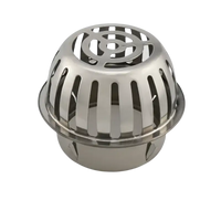 Stainless steel drain cover with dimensions.