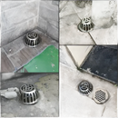 Metal drain covers.