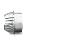 Metal vent cap with dimensions chart.