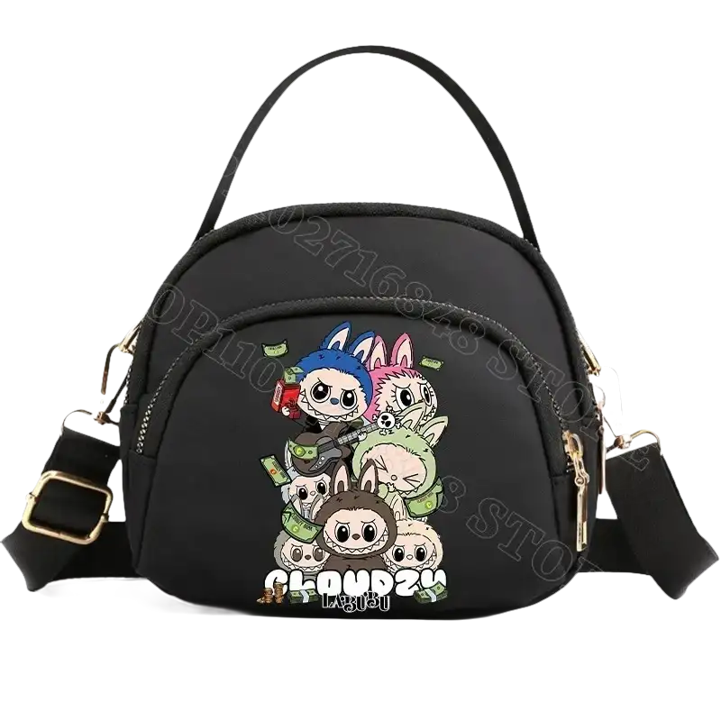 Sweet Labubu Cartoon Anime Graphic Crossbody Bag