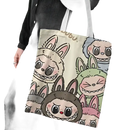 Cartoon bunny tote bag.