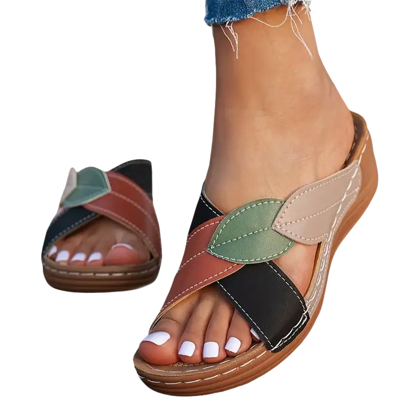 Sweet Leaf Fashion Wedge Women Sandals Shoes