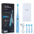 VibeBrush Duo: USB Rechargeable Electric Toothbrush - Blue
