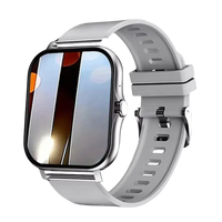 Gray smartwatch with reflective screen.