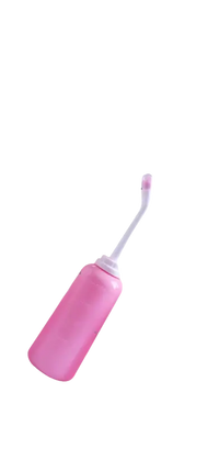 Pink portable bidet.