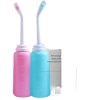 Portable bidet bottles.
