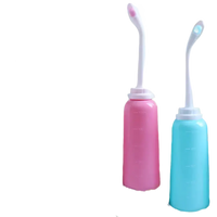 Two portable bidet bottles.