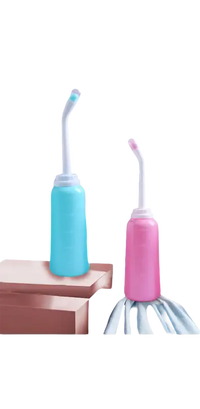 Portable personal hygiene bottles.