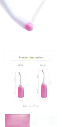 Portable bidet product information.
