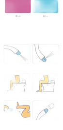 Bidet usage instructions.