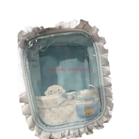 Light blue frilly Sanrio-themed display case.