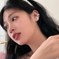 Ribbon Bow Ballet Studs - Silver / 925 Silver Needle
