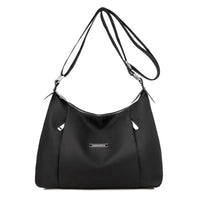 Chic Oxford Crossbody Bag - Black