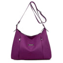 Chic Oxford Crossbody Bag - Purple