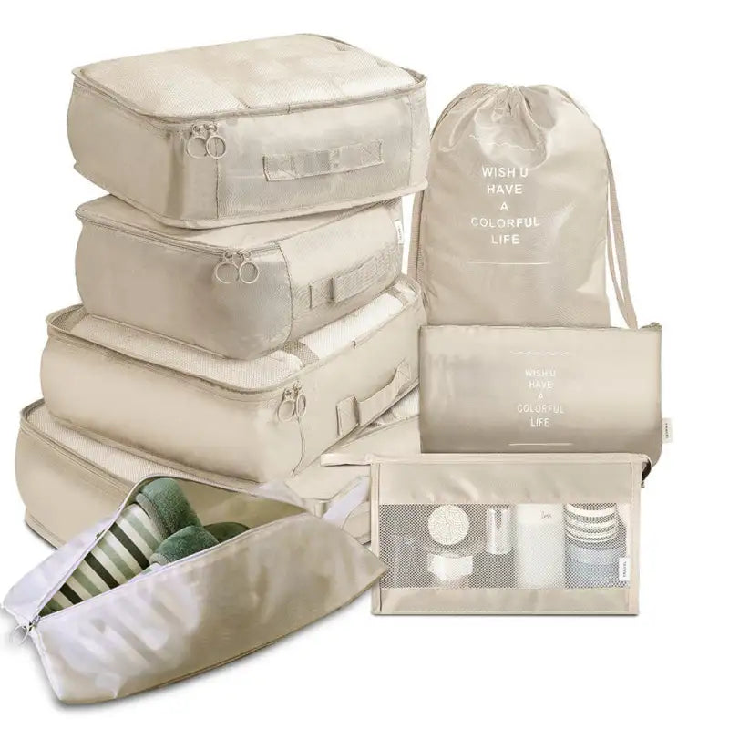 Beige / 8 piece set