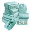 TravelMate 8-Piece Organizer Cube Set - Bright blue / 8 piece set