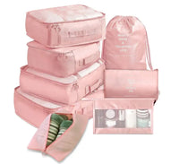 TravelMate 8-Piece Organizer Cube Set - Pink / 8 piece set