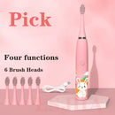 KidSpark Rechargeable Toothbrush - Pink / A / USB