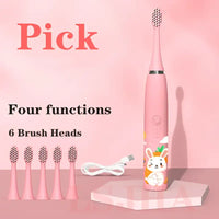 KidSpark Rechargeable Toothbrush - Pink / A / USB