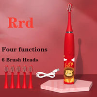 KidSpark Rechargeable Toothbrush - Red / A / USB