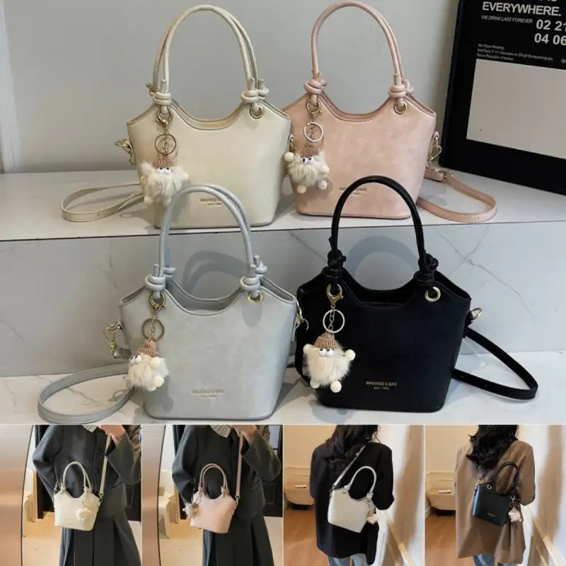 Sweet Style Handbags Fuzzy Friends Shoulder Crossbody Bag