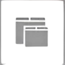 Overlapping windows interface.