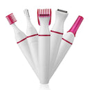 GlamGroom 5-in-1 Women’s Electric Shaver - Pink white