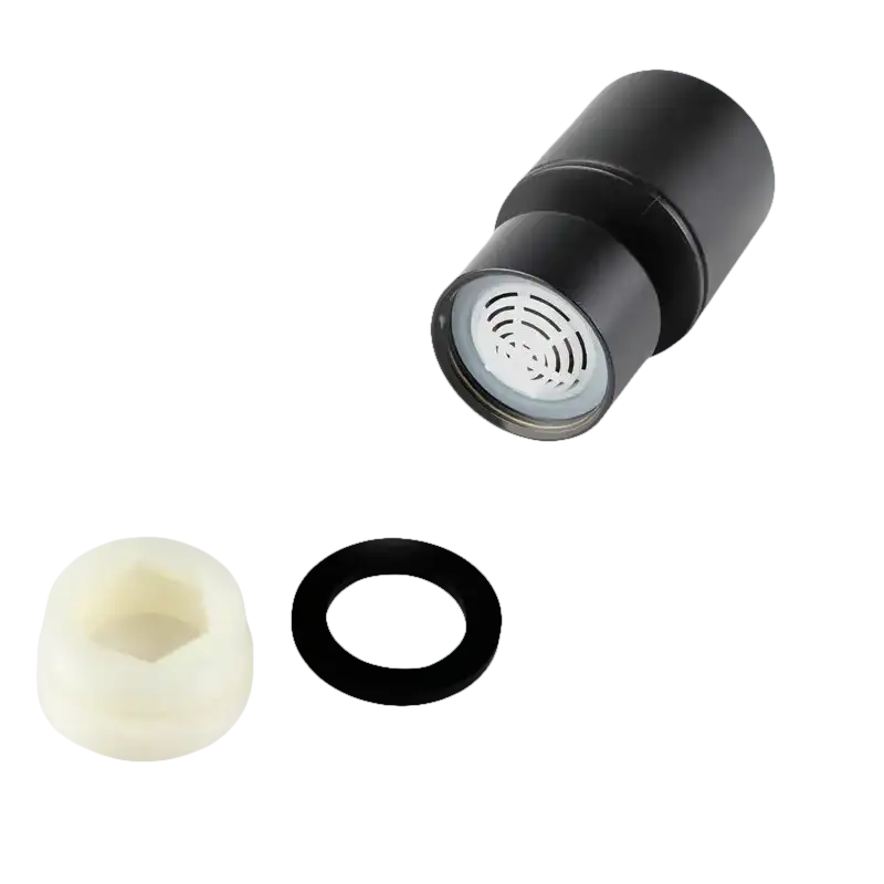 Faucet filter components.