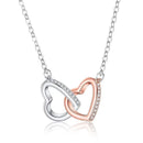 Heart & Steel Two-Tone Buckle Necklace - 2484and Customized Card