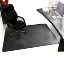 Black office chair mat.