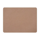 Rectangular tan placemat.