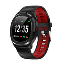 T01 smart watch body temperature smart bracelet - Black and red - Smartwatch