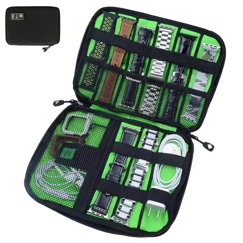 TechTote - Black/Green USB Organizer