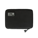 1pc Black Green Storage Bag Electronic Accessory Organizer Portable Usb Data Cable Charger Plug Travel Waterproof
