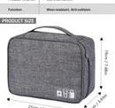 Cable Storage Bag Waterproof Digital Electronic Organizer Portable USB Data Line Charger Plug Storage Bag Travel Cable