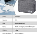 Cable Storage Bag Waterproof Digital Electronic Organizer Portable USB Data Line Charger Plug Storage Bag Travel Cable