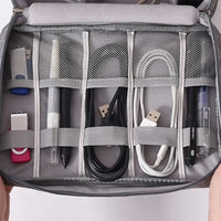Cable Storage Bag Waterproof Digital Electronic Organizer Portable USB Data Line Charger Plug Storage Bag Travel Cable