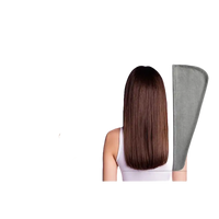 Microfiber hair towel advertisement.