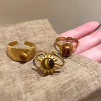 Golden Tigereye Elegance Ring for Women