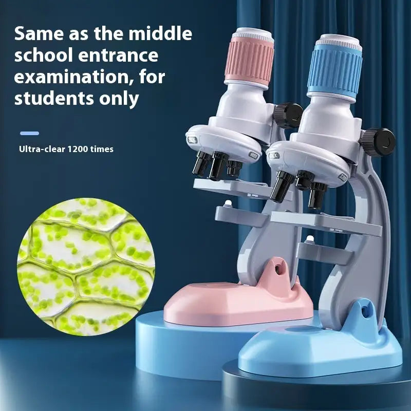 Tiny Scientists Big Dreams Two Toy 1200x Microscope Set