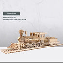 Military Wooden 3d 3d Puzzle Model Children’s Educational Toys - Steam Train